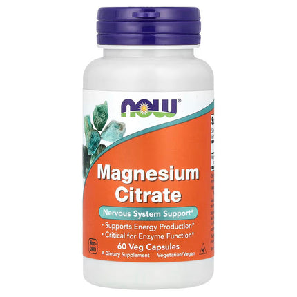 NOW Foods, Magnesium Citrate, 120 Veg Capsules (133 mg per Capsule)