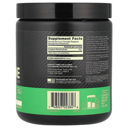 Optimum Nutrition, Micronized Creatine Powder, Unflavored, 10.58 oz (300 g)